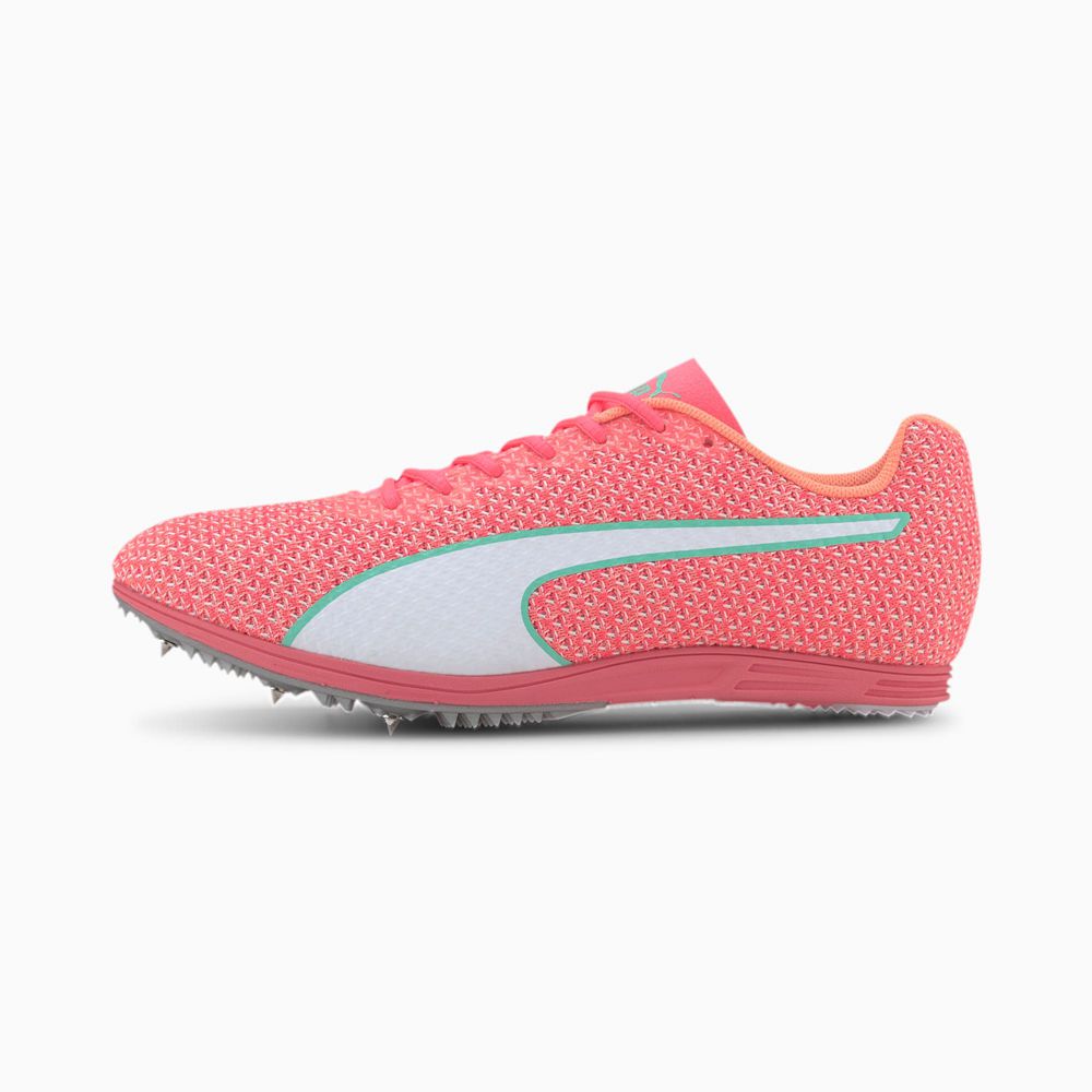 Puma evoSPEED Distance 8 Női Szöges Cipő - Rózsaszín/Fehér/Zöld ( Hungary - JVKBQ8675 )